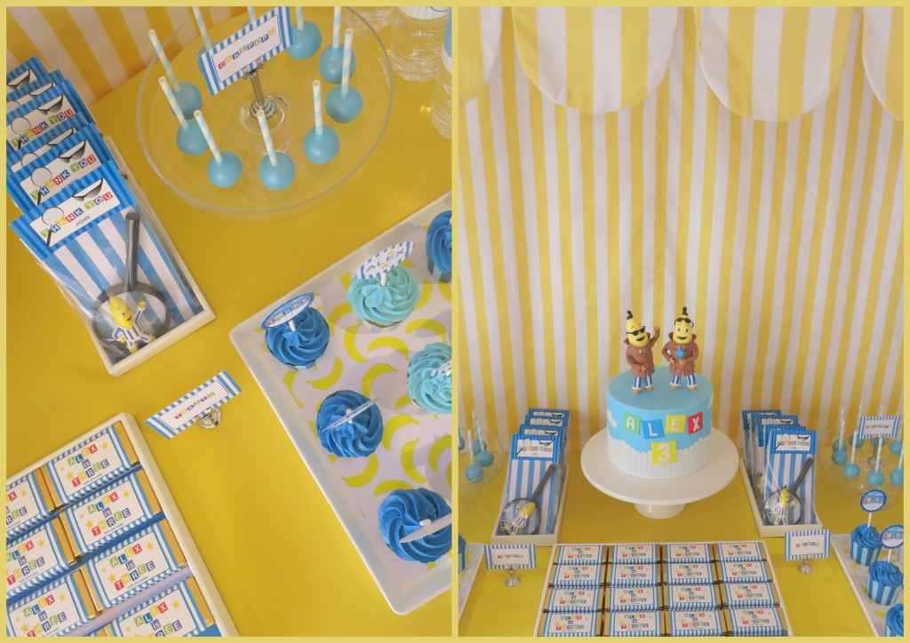 Decoración de Fiestas Infantiles de Bananas en Pijamas Fiestas y todo