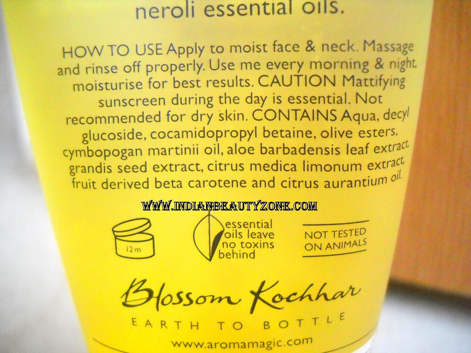 Indian Beauty Zone Blossom Kochhar Aroma Magic Grape Fruit Face Wash