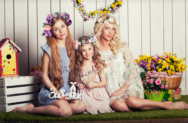 семейная фотосессия с животными Семейная фотосессия с зайчиком