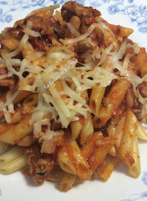 Macarrones Con Carne Y Tomate 
