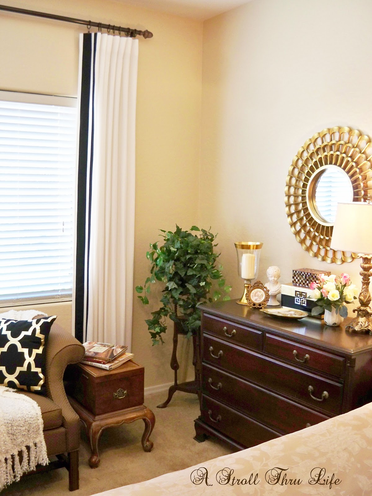 Master Bedroom Drapes Are Done Tutorial A Stroll Thru Life