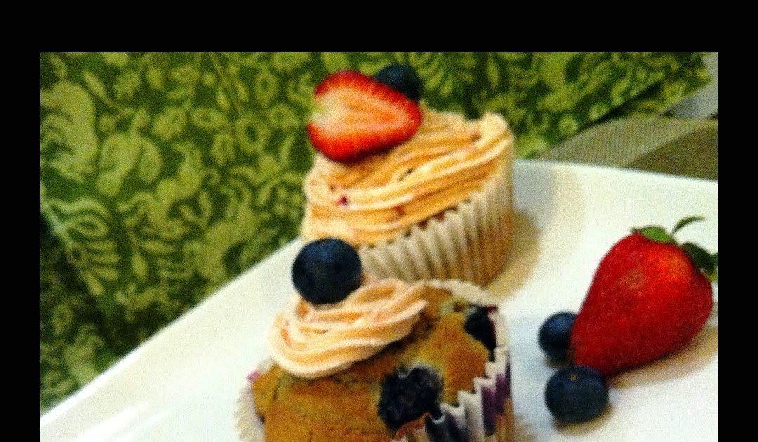 Mix Berries Juice Cupcakes with fresh berries Hankerie