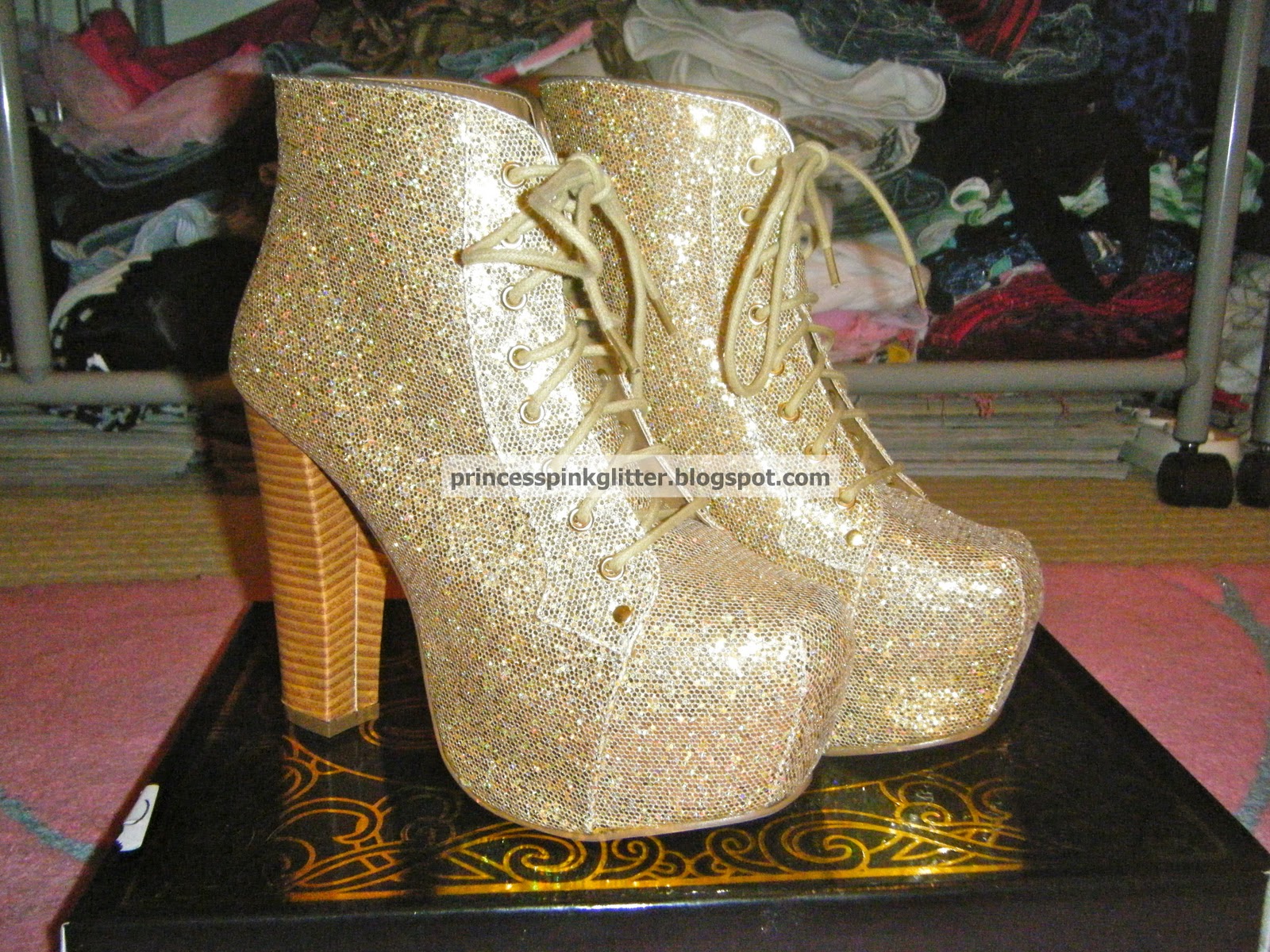 Pink Glitter Sparkle Shoe Day