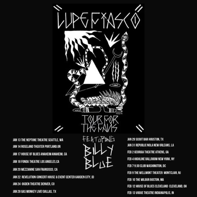 Dream Chaser Lupe Fiasco Is Going On Tour!