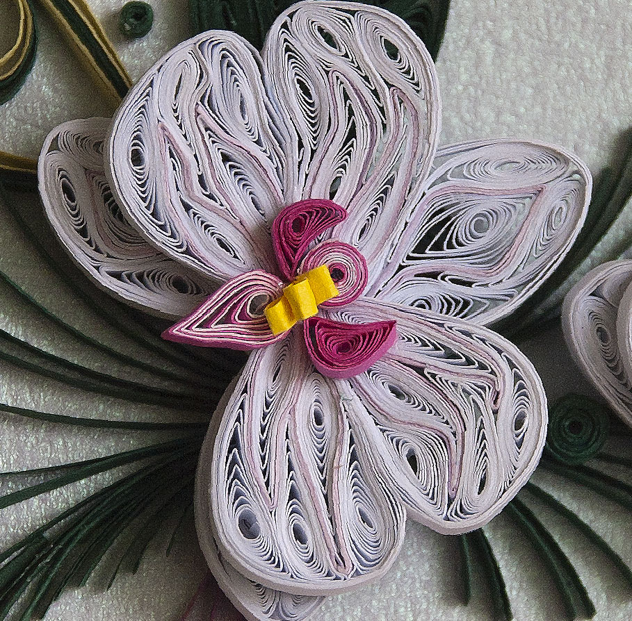 Neli Quilling Art Quilling card orchids