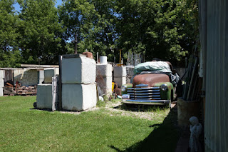 The Junkyard Outsider Art Park Mason City Iowa collage art