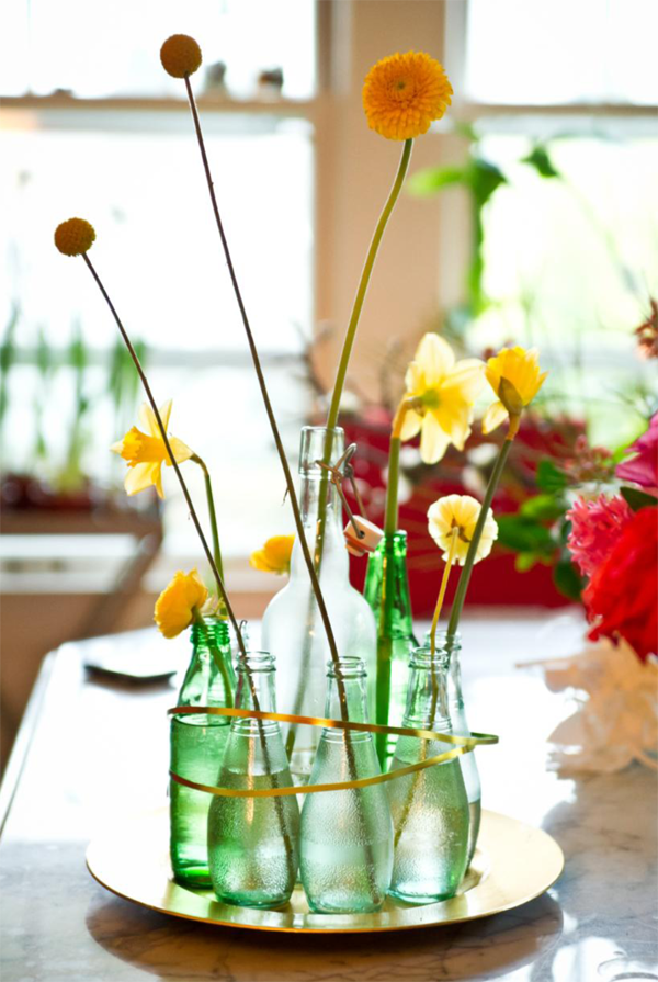 CAKE Creative Co. Go Green Upcycled Bottle Arrangements