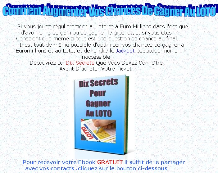 dix secrets pour gagner au loto