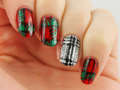 Zara Scarf inspired Plaid/Tartan Nails 