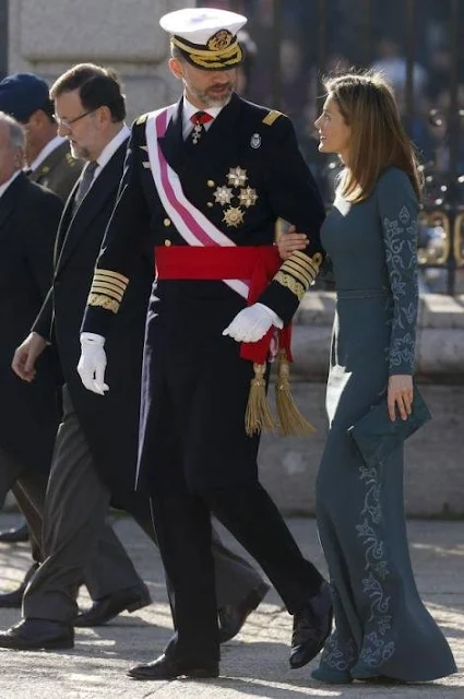 King Felipe of Spain and Queen Letizia of Spain at the New Year's Military Parade