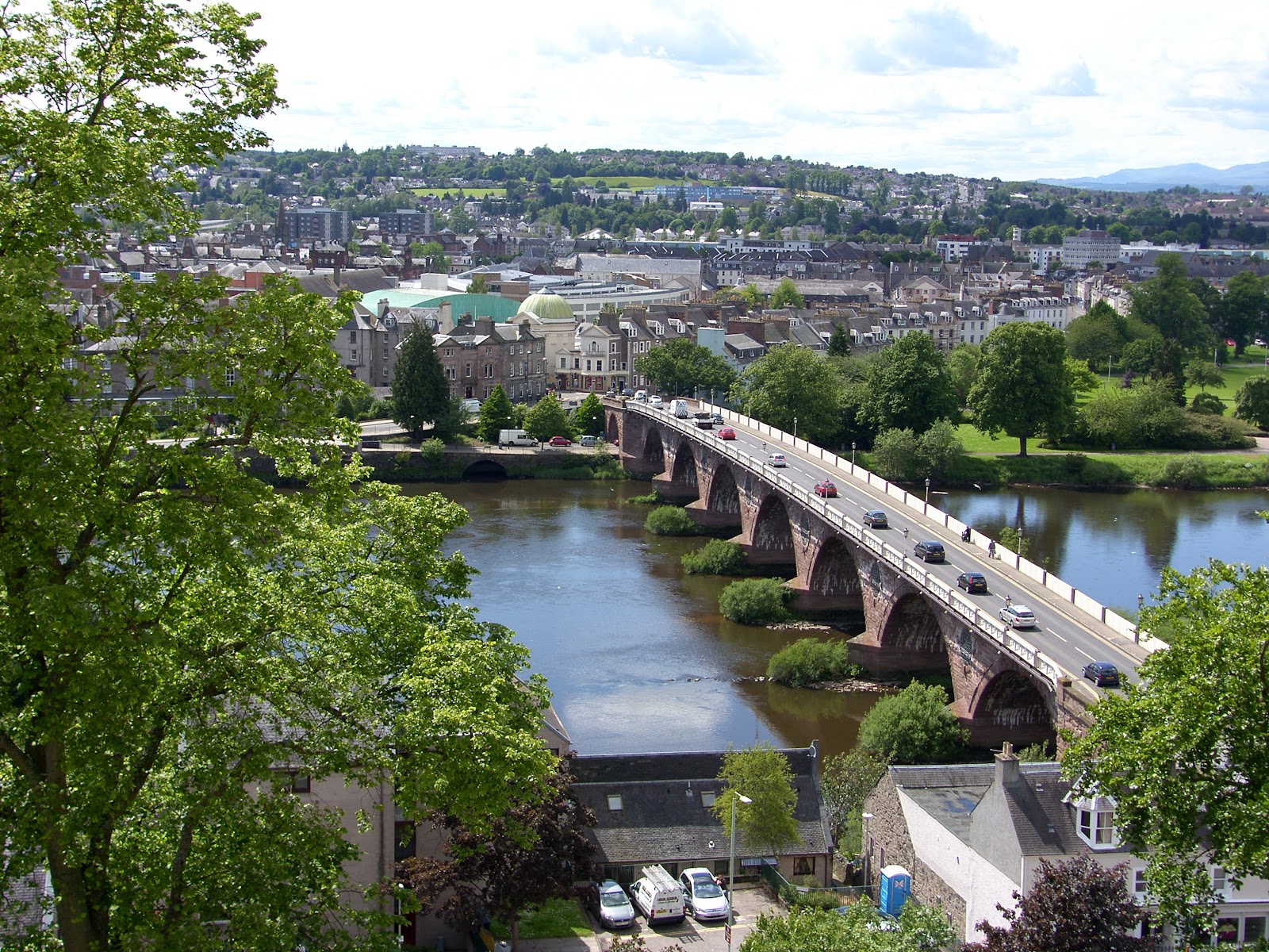 Great location for an elevated view of Perth and the River Tay