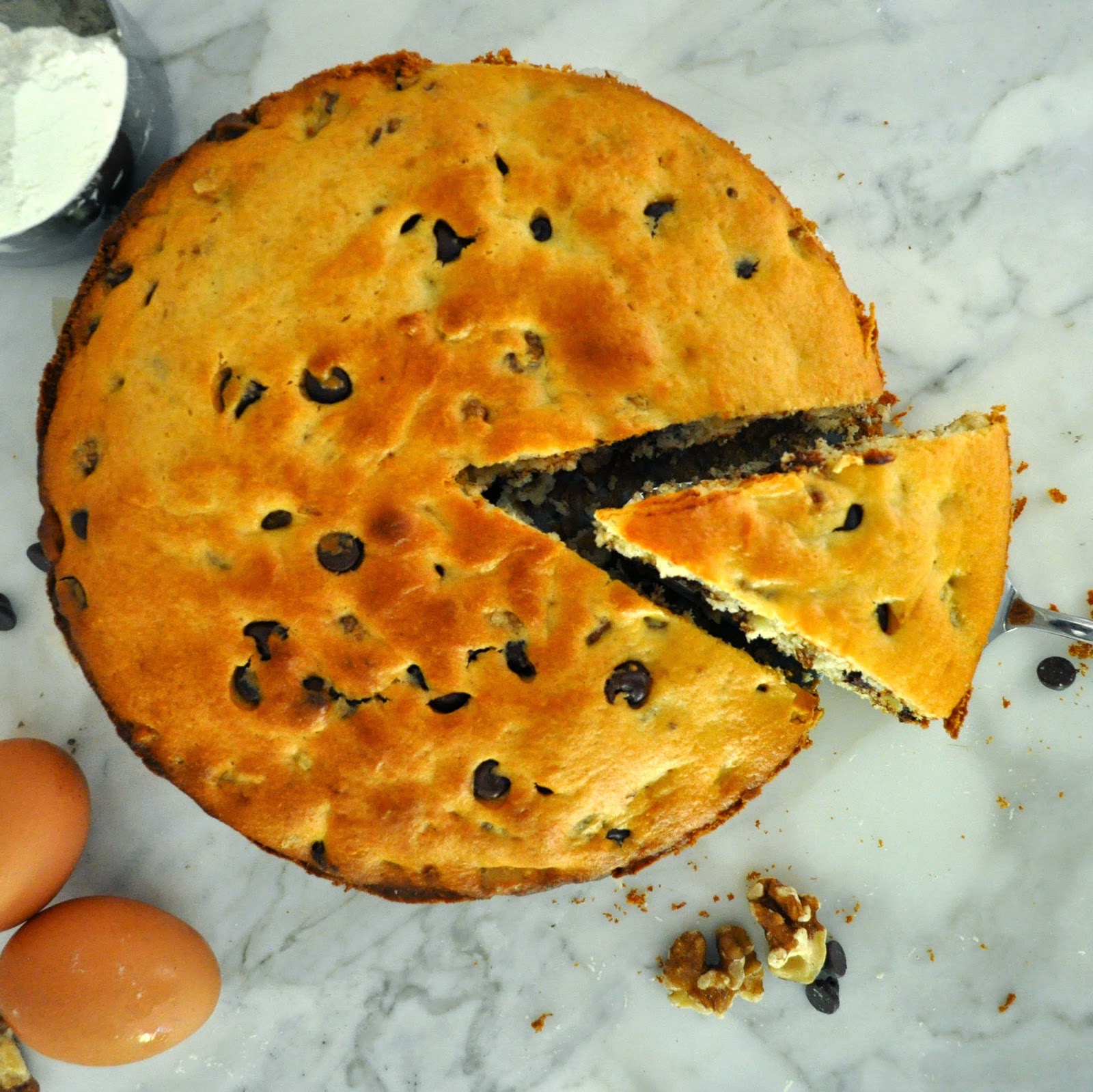 Cooking with Manuela Butterfree Yogurt Cake with Chocolate Chips and