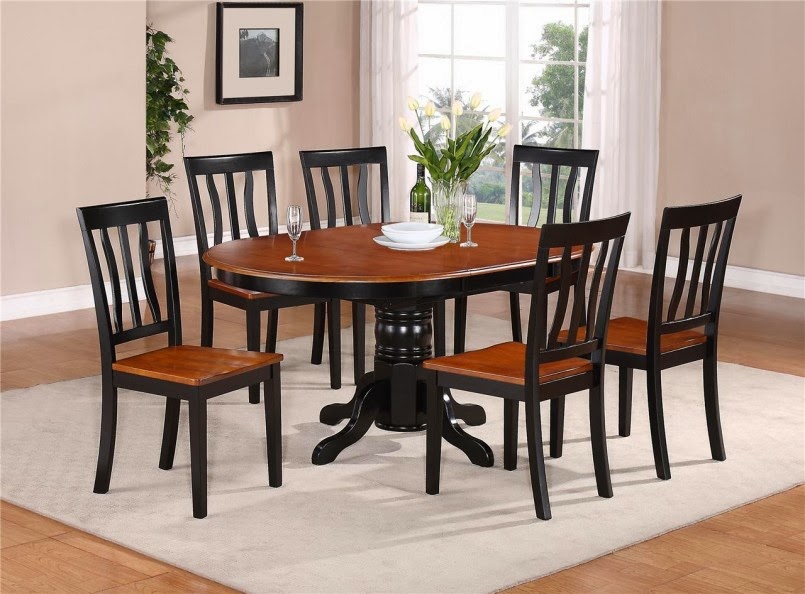 Oval Dining Table Laminate Floor Modern Kitchen Table Sets Design