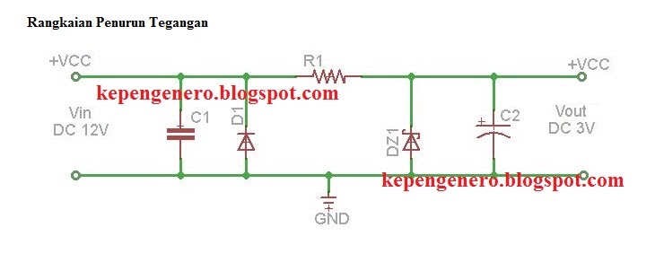 Berbagi Ilmu Rangkaian Penurun Tegangan Dc 12v Menjadi 3v