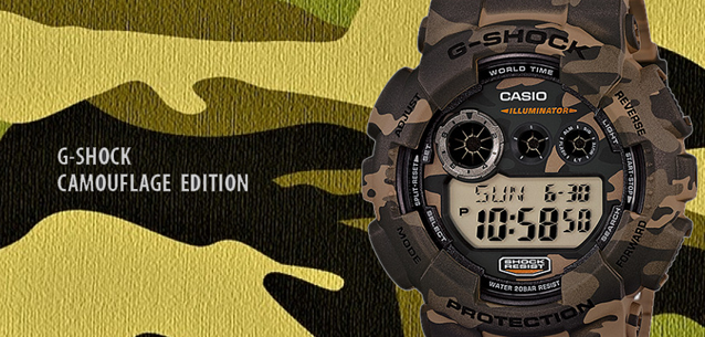 Casio Men’s G-Shock Full Camouflage Watch!!