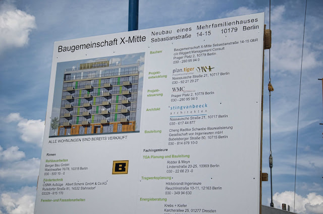 Baustelle Baugemeinschaft X-Mitte, Baugruppe, Sebastianstraße 14-15, 10179 Berlin, 01.08.2014
