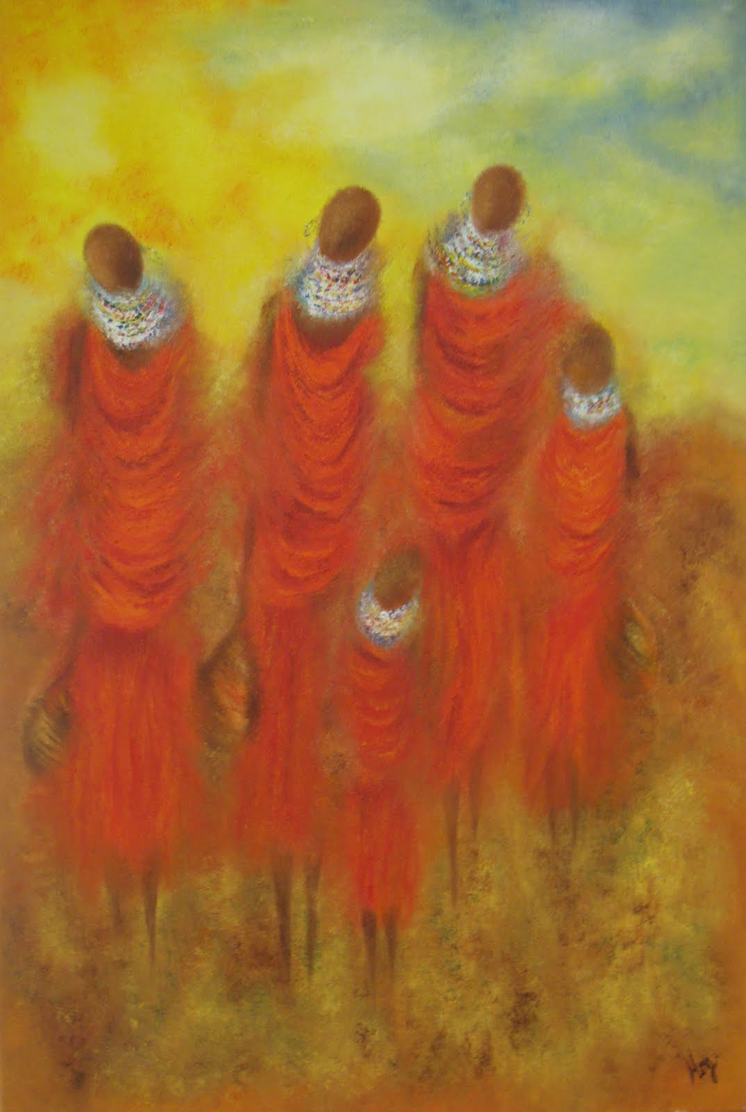 Helen Omamo (Kenia) Paintings