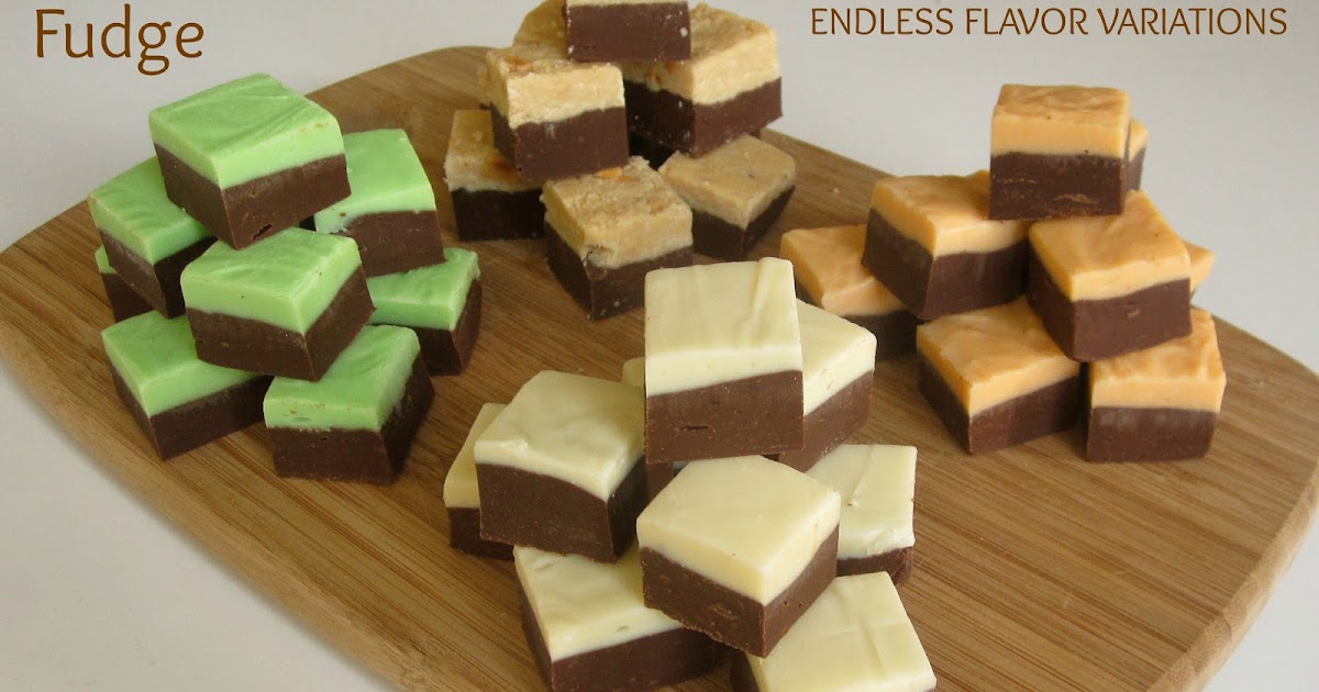 Simple 4 Flavor Fudge (1 easy recipe, endless flavor variations) The