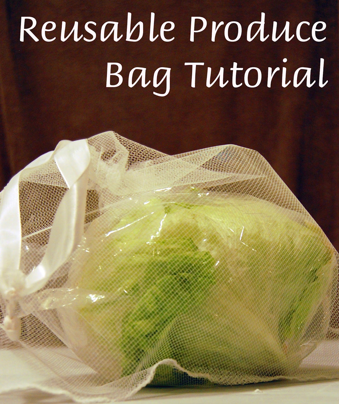 Reusable Produce Bag Tutorial Homespun Aesthetic