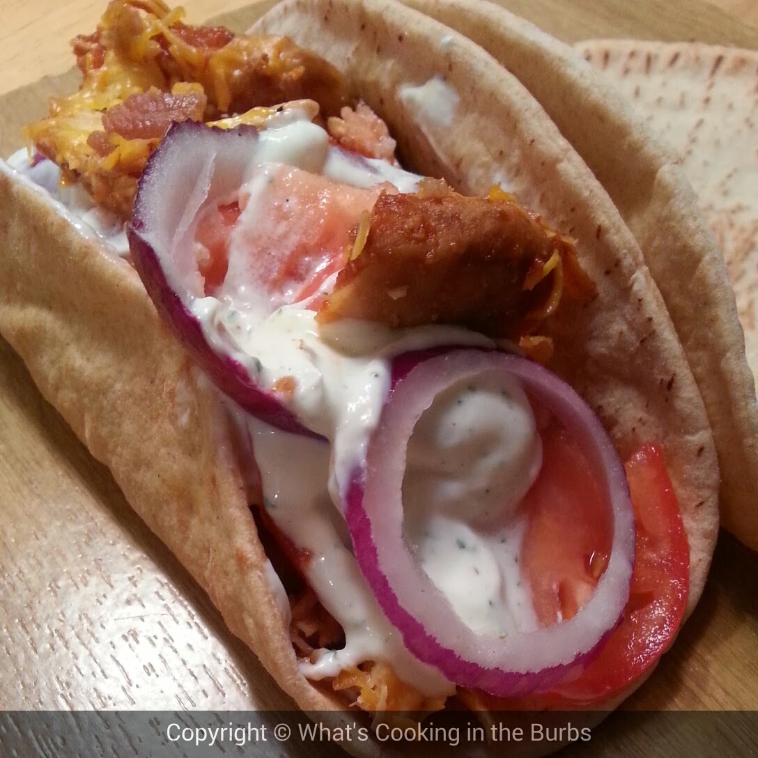 What's Cooking in the Burbs Crock Pot BBQ Chicken Gyros