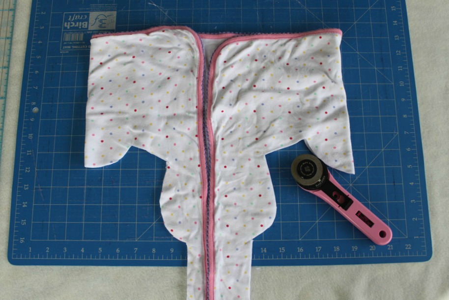 Upcycle Tutorial Baby Blanket to Kid's TShirt Sew Delicious