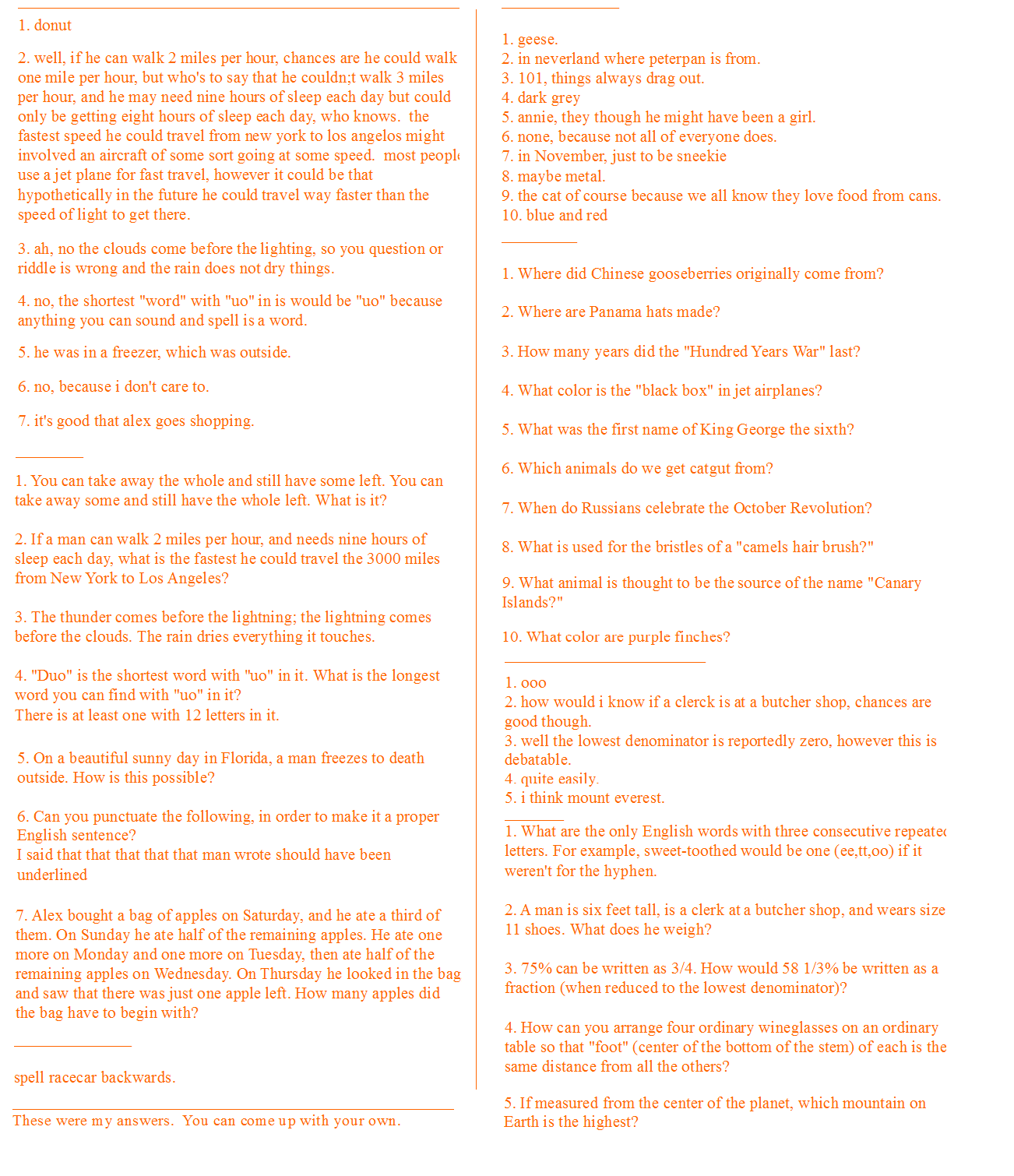 hair Riddles+and+answers