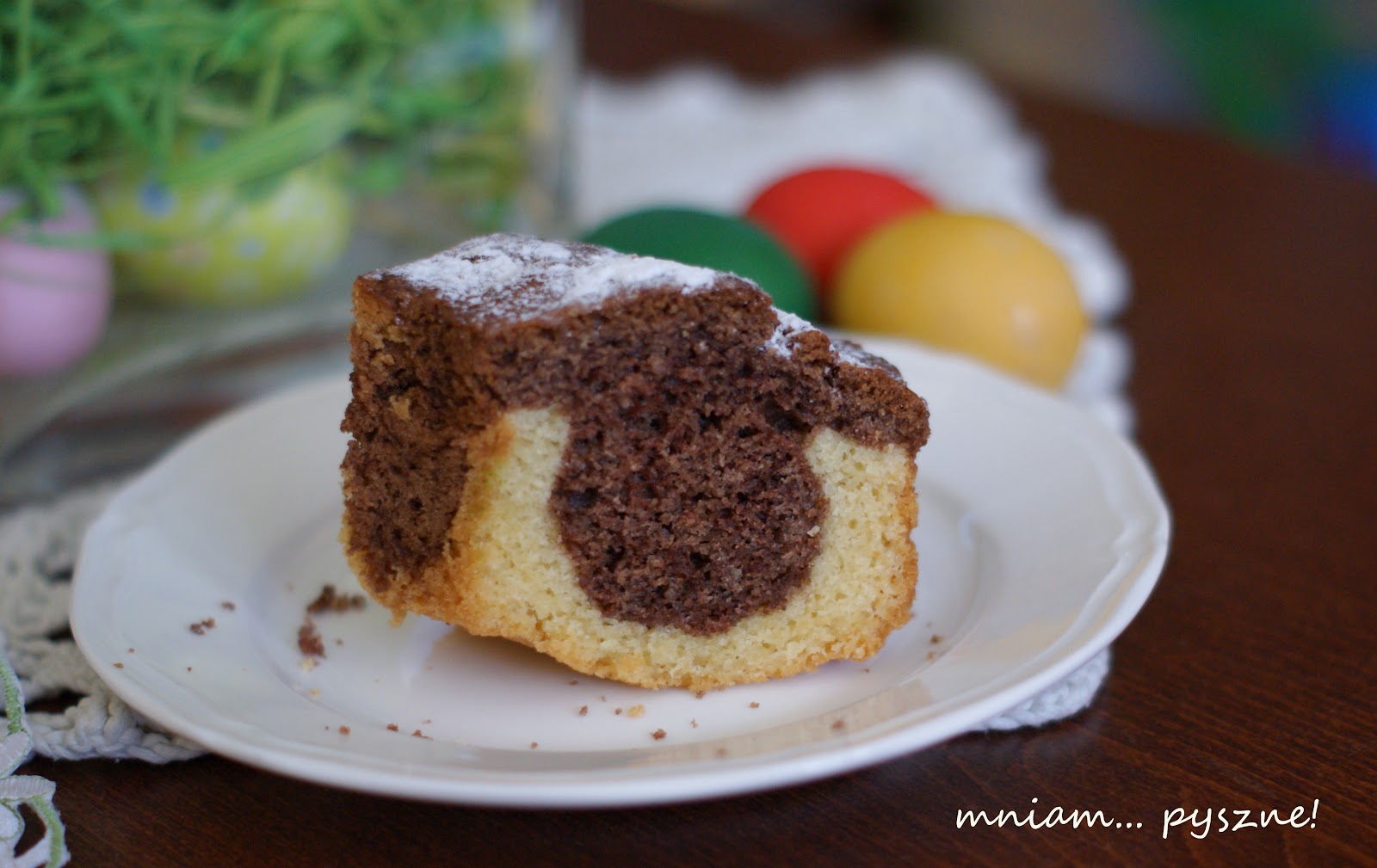 mniam... pyszne!: Babka marmurkowa