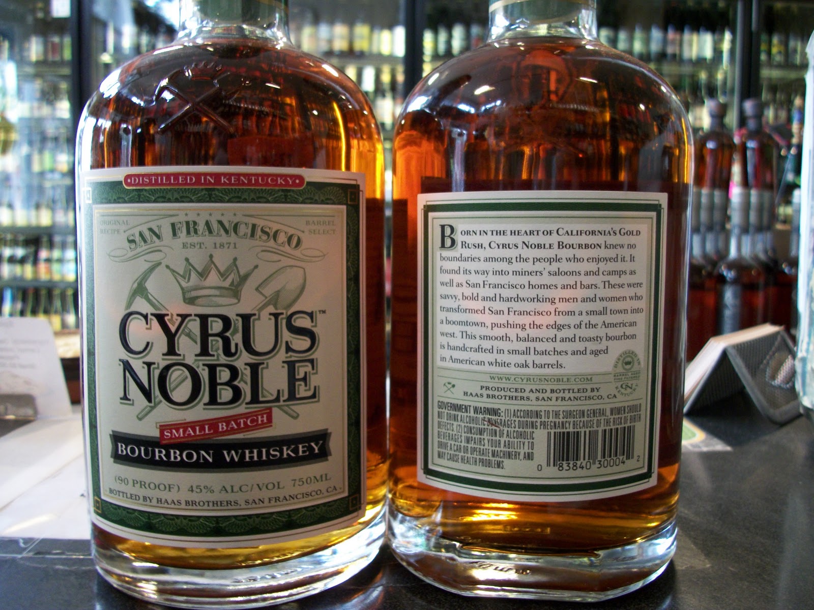 Healthy Spirits Bourbon Blog New In Cyrus Noble San Francisco Bourbon!