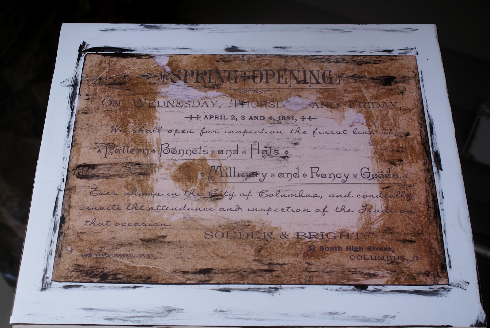 Spectacular Vintage Hat Shelving Unit