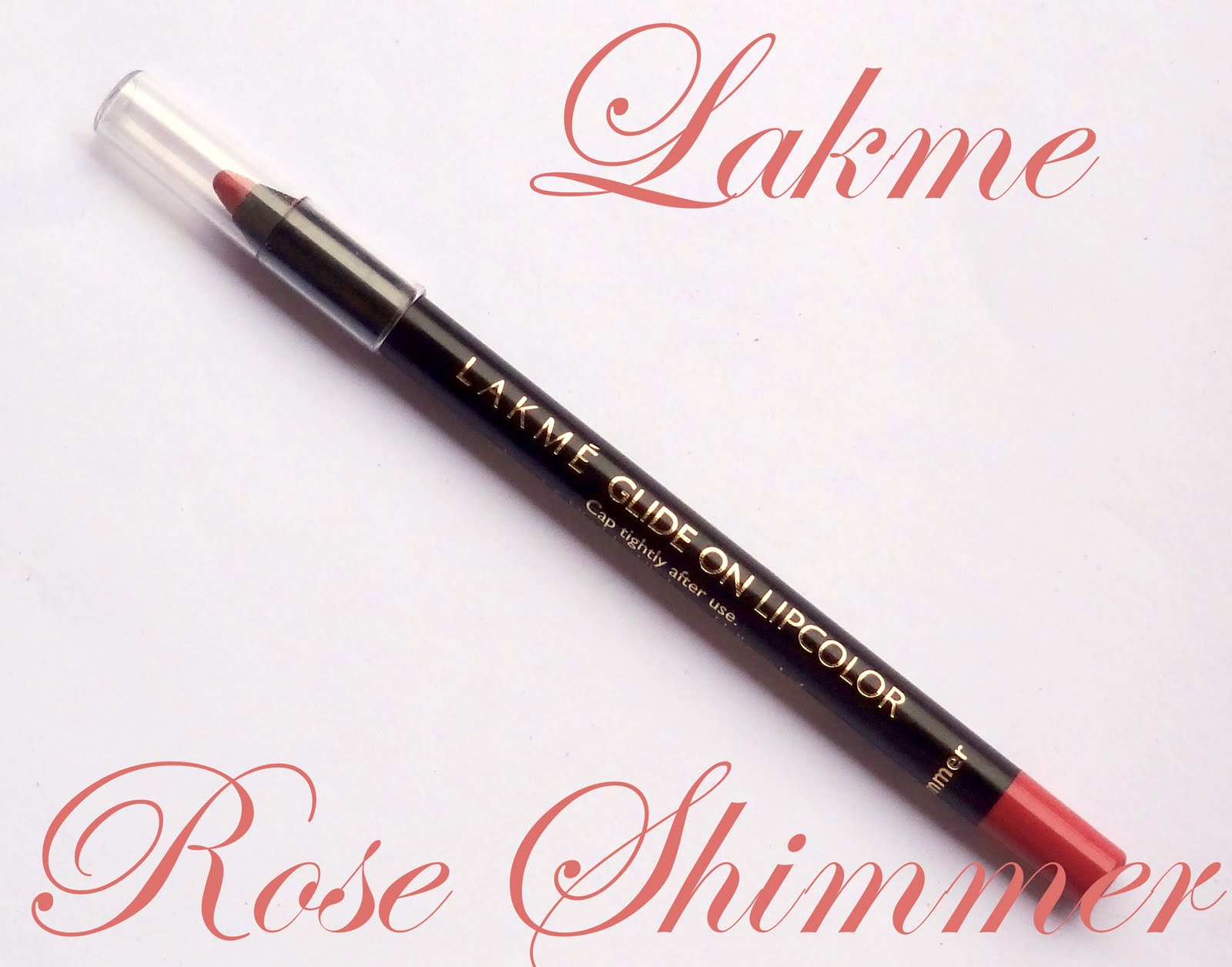 Lakme Lip Liner in Rose Shimmer Review, Swatches Peachesandblush