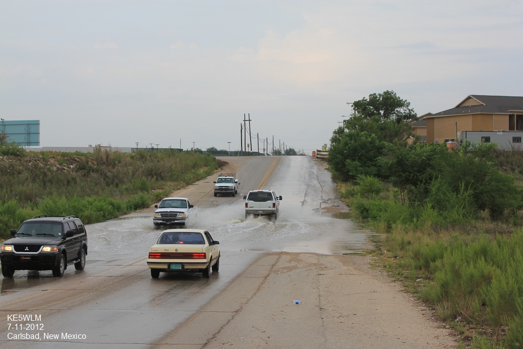 More Photos Of Arroyo Flooding In Carlsbad, NM.