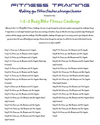 Simon Anderson Fitness Training 1-2-3 Body Blitz Challenge