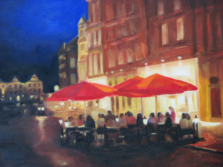 "Cafe at Night" - 12 x 16"