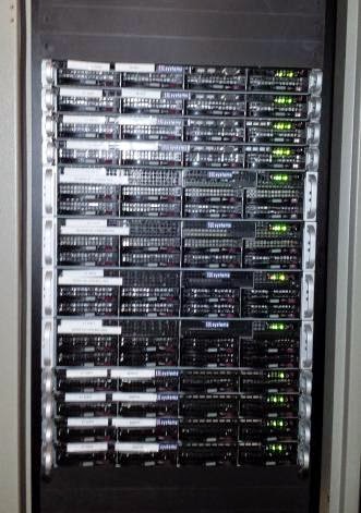 new servers - front view