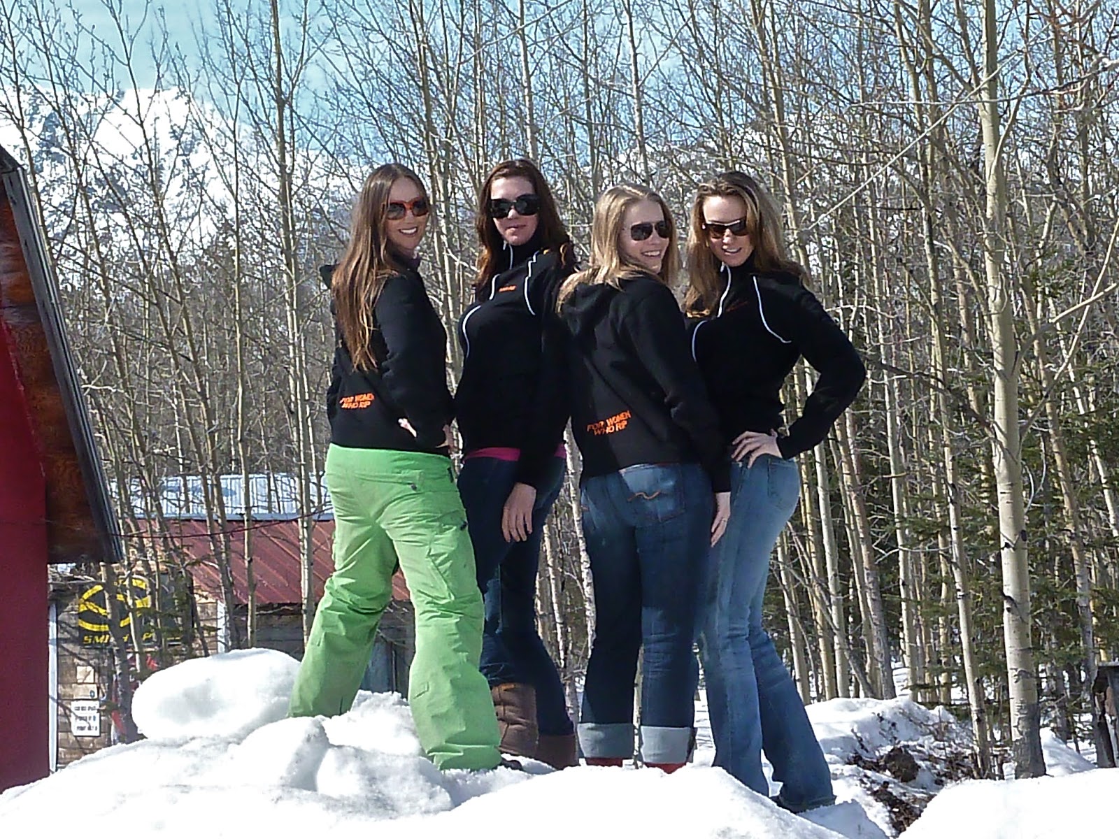 ORANGE EXTREME: The FINELINE girls' Alaska Rendezvous Photoshoot