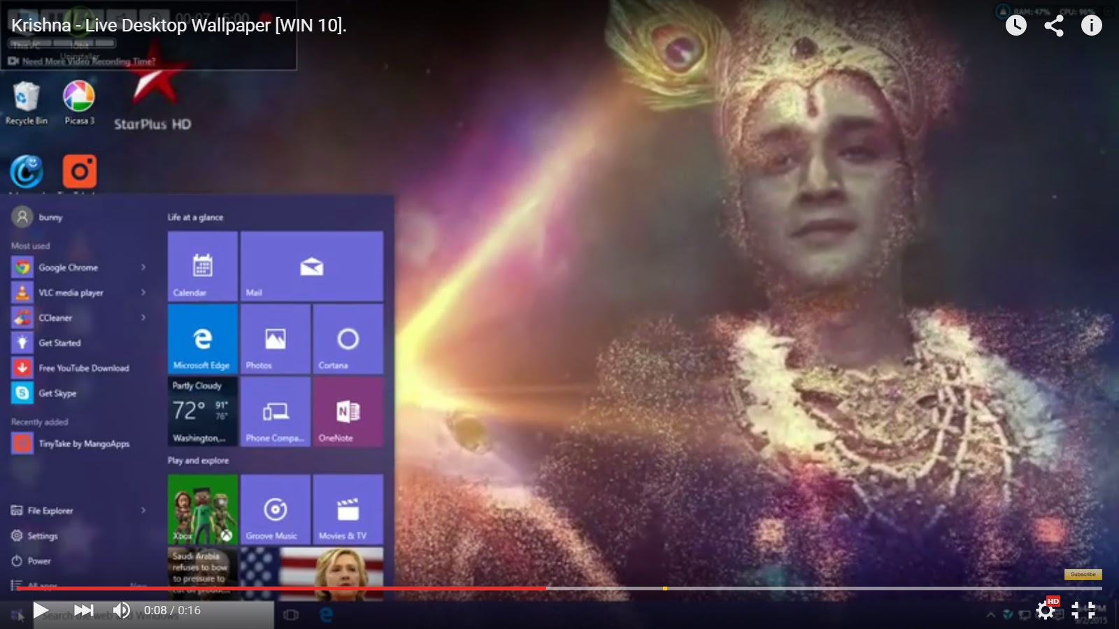 Viraj's Blog: Krishna - Live Desktop Wallpaper [WIN 10].