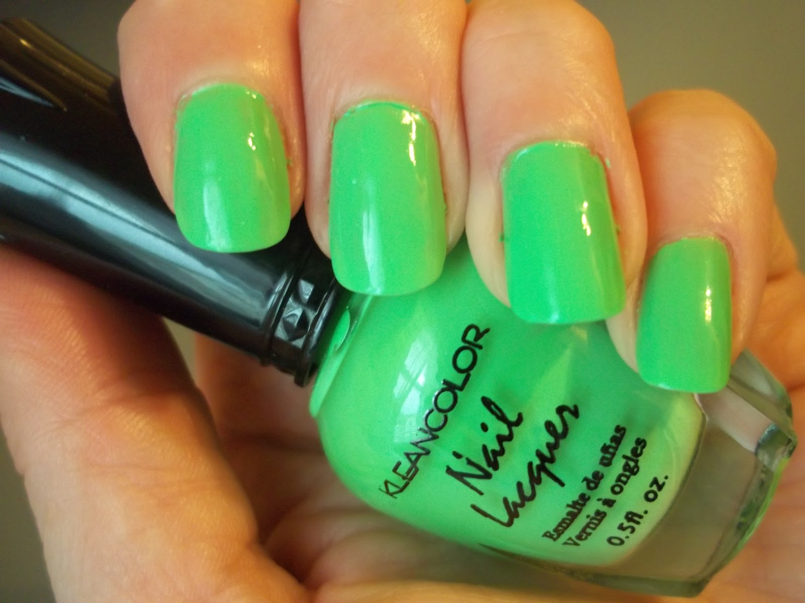 Nail Polish Goddess D&R Apothecary Toxic Waste and Kleancolor Bikini Green