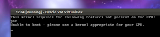 virtualbox kernel pae error