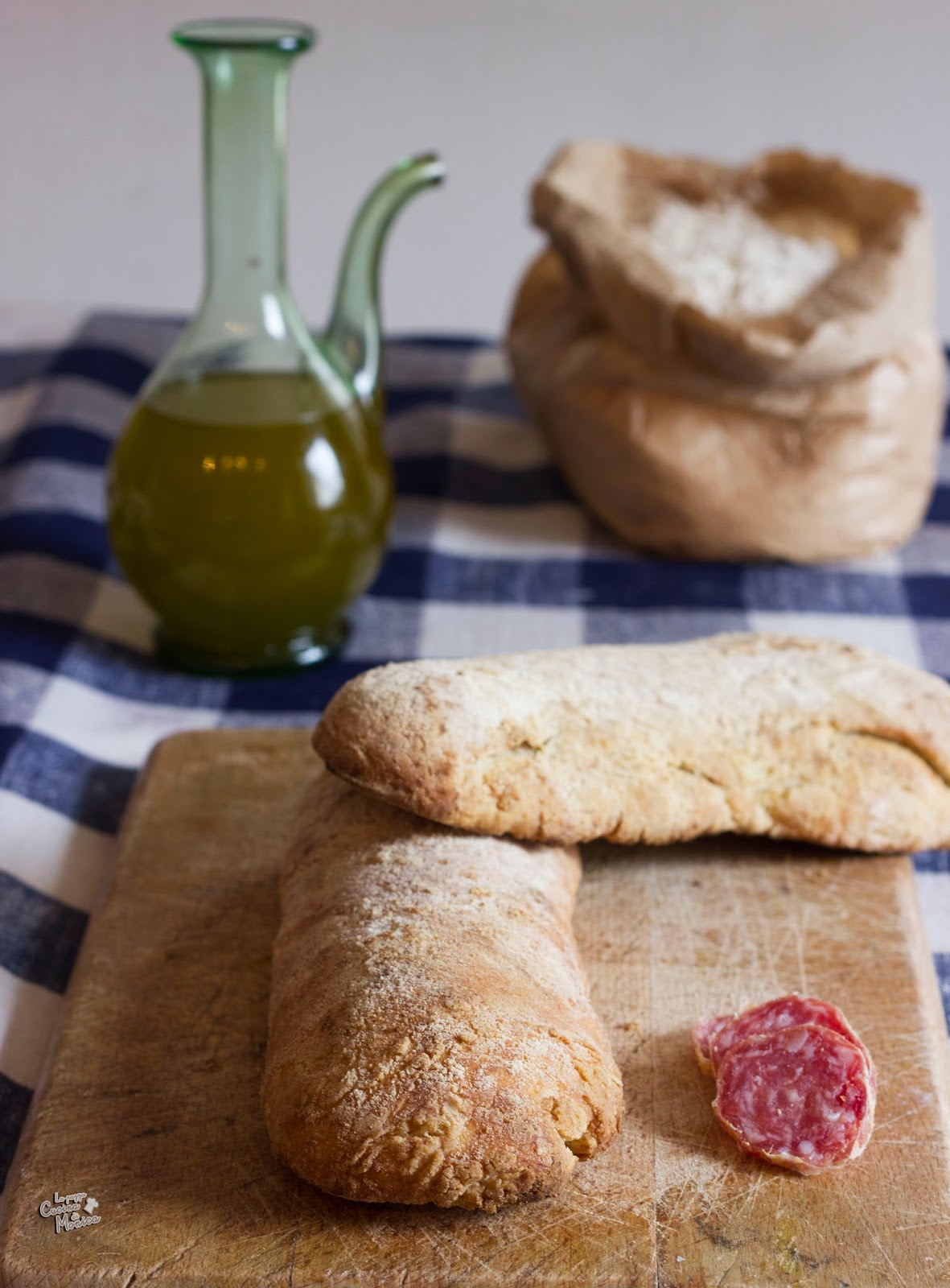 Un momento di svago - Ciabatta fatta in casa