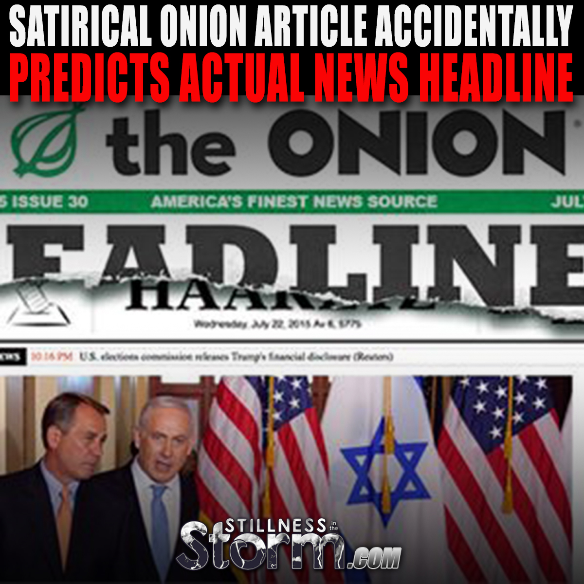 Satirical Onion Article Accidentally Predicts Actual News Headline