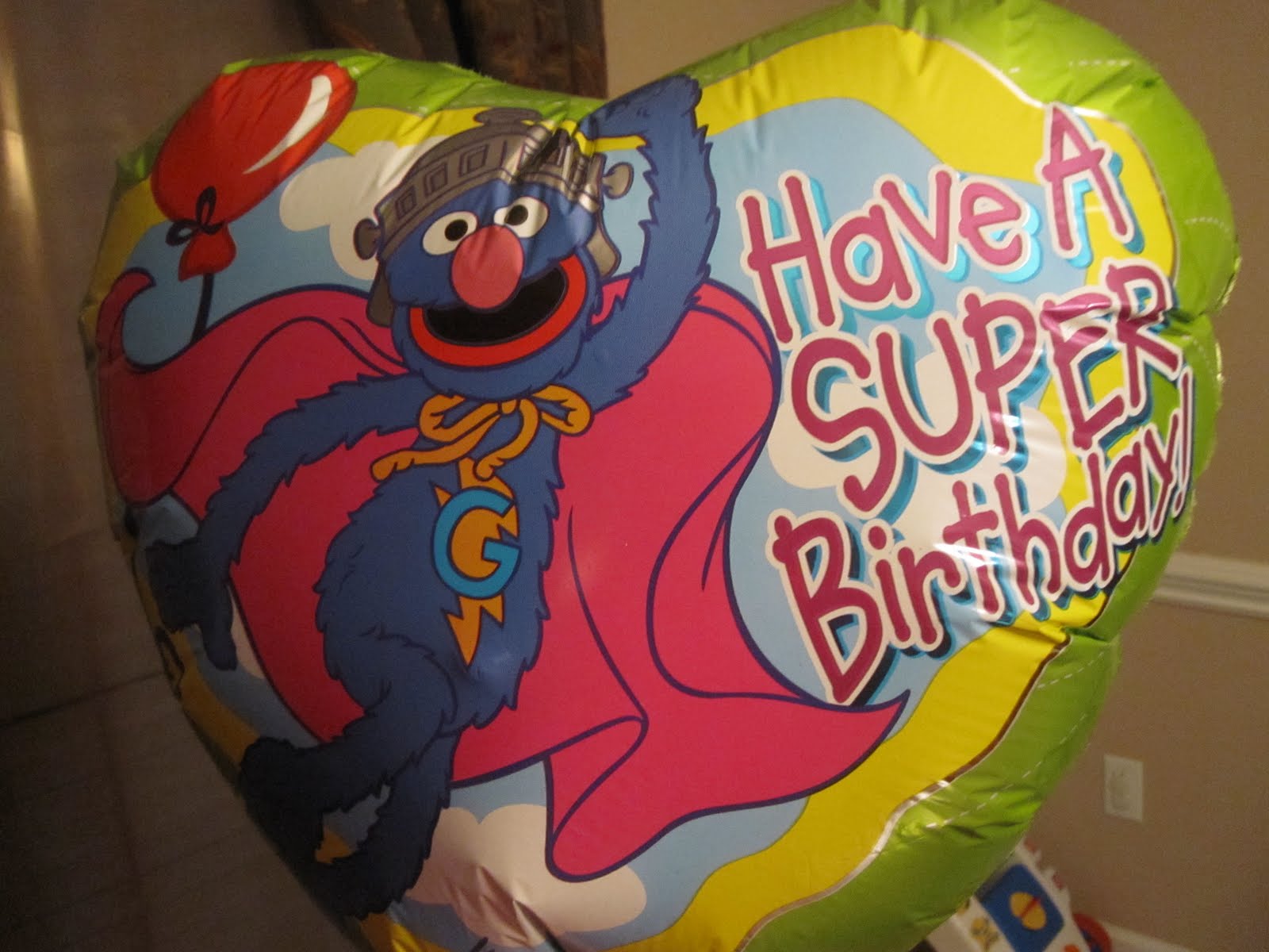 so Much to Say: Noah's Super Grover 3rd Birthday Party