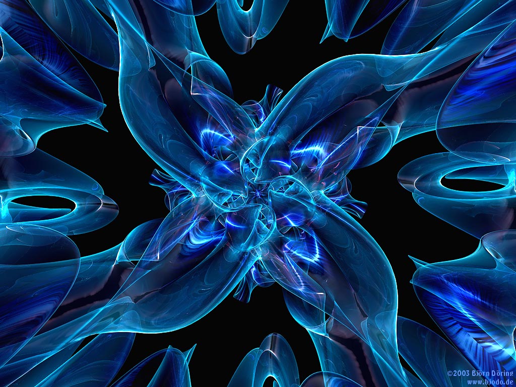 Wallpapers Club: Blue 3d background