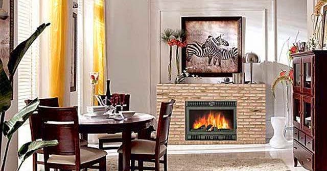 DECORACIÓN DE COMEDOR CON CHIMENEA : SALAS Y COMEDORES DECORACION DE