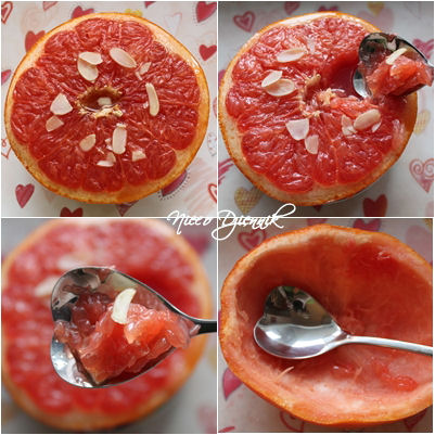 grejpfrut grapefruit grejfrut pieczony