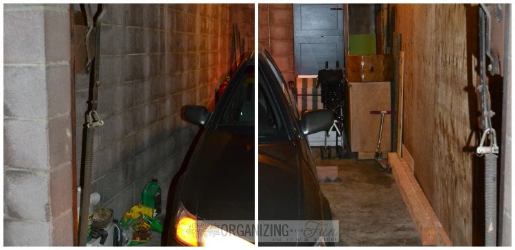 Both sides of garage before :: OrganizingMadeFun.com Both sides of garage before :: OrganizingMadeFun.com