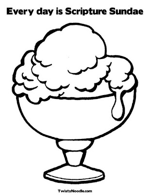 A Cartoon Eating Ice Cream Coloring Pages – Colorings.net