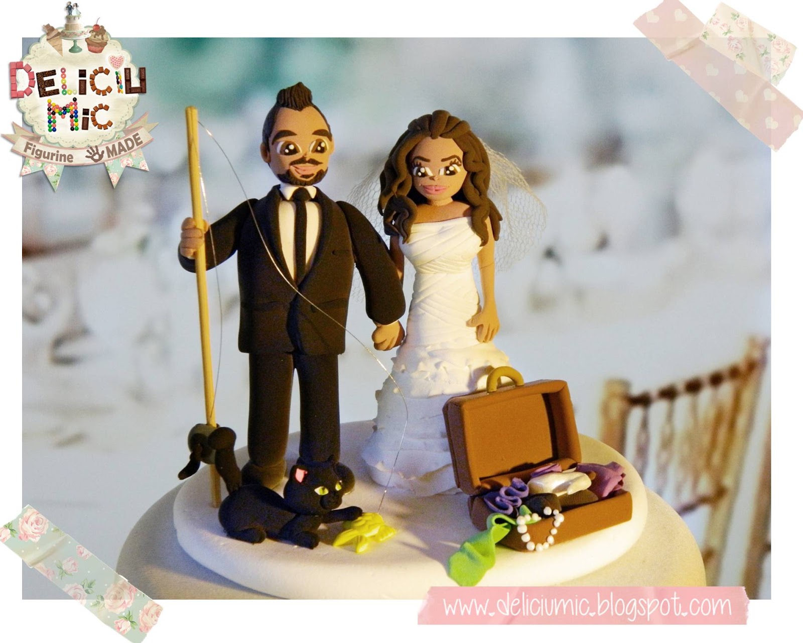 Deliciu Mic Cadouri Personalizate Figurine Tort Nunta Bijuterii