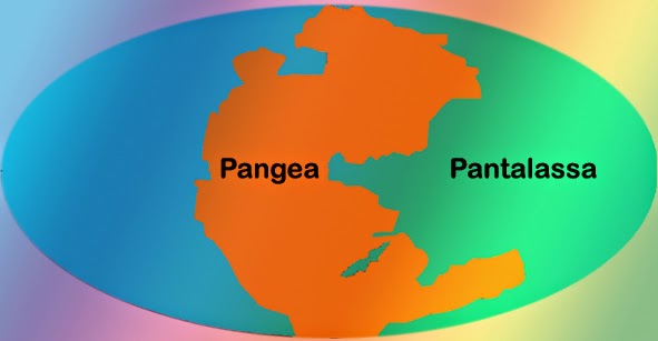 Continentes agrupados - Pangeia - puzzle online