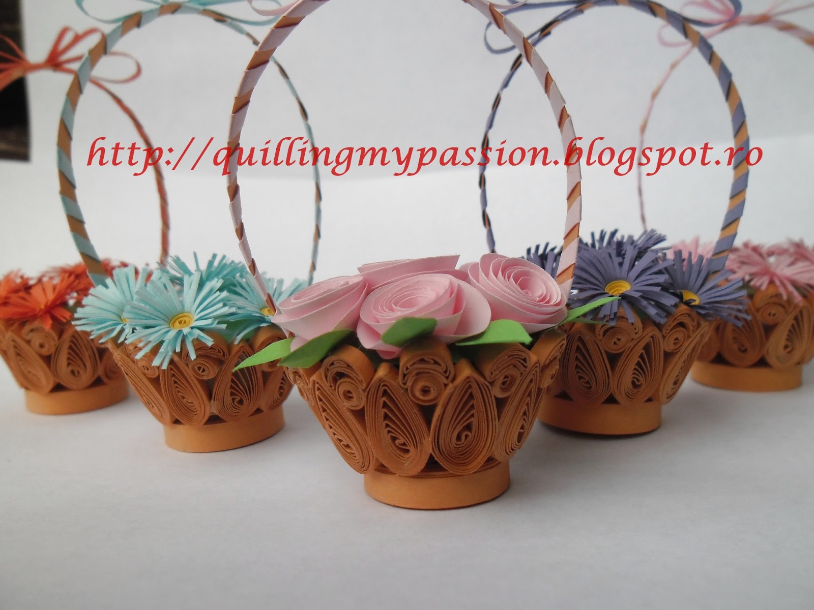 quilling my passion basket with flowers