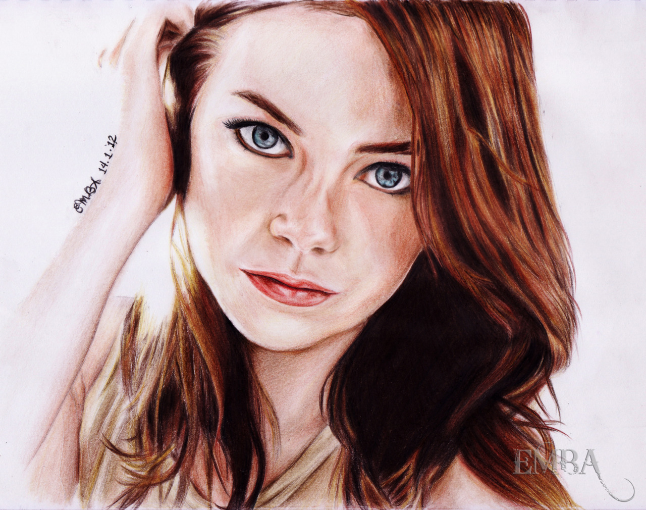 Realistic colored pencil portraits : celebrity And girls Sketches - Art  pics & Design Now With Arabic content . ء
